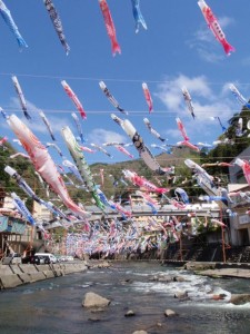 杖立温泉 こいのぼり